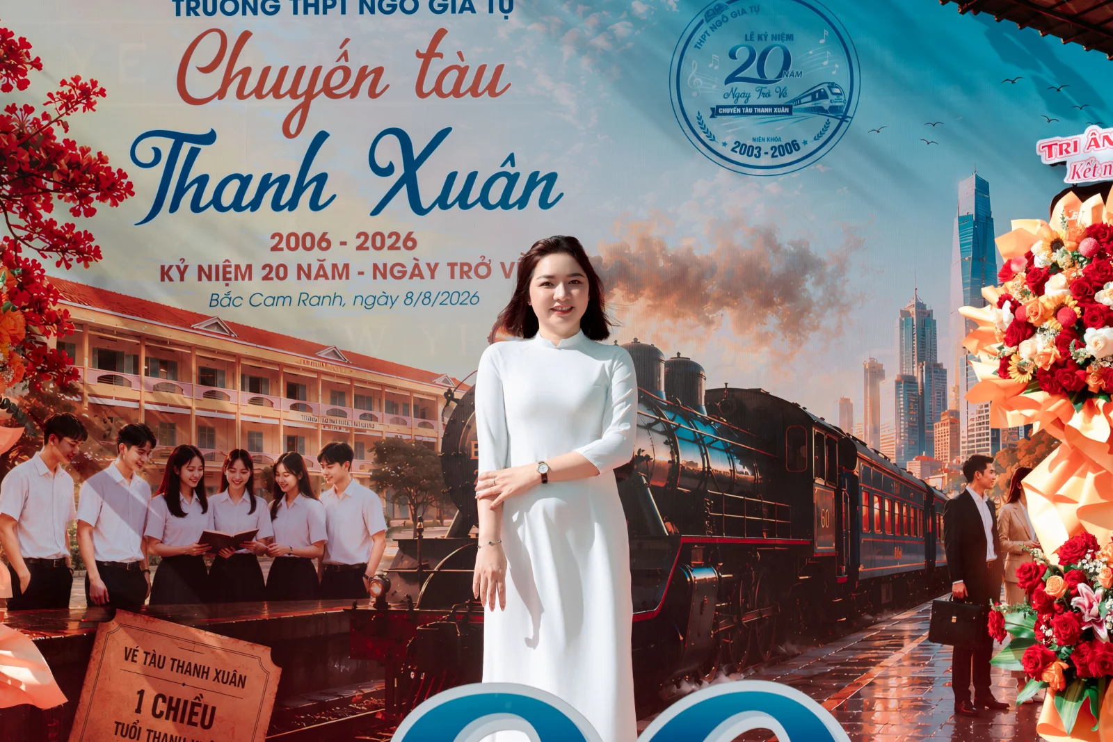Ảnh lễ kỷ niệm 20 năm lớp 12C3, chụp ngày 08/08/2026