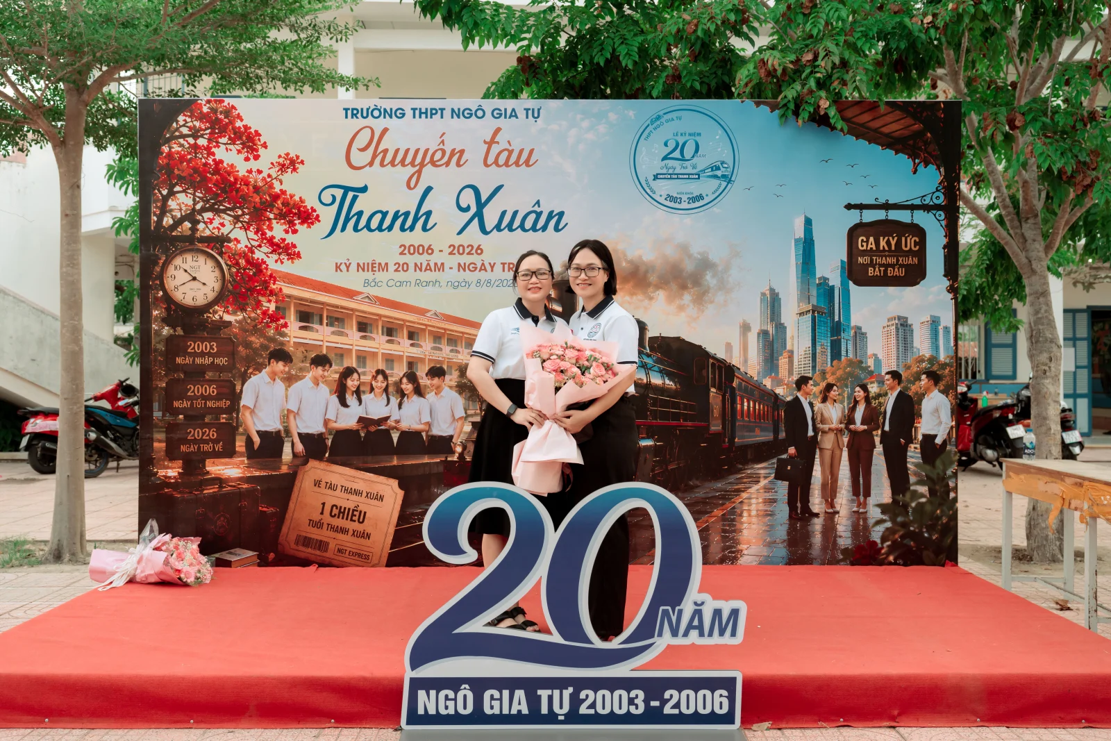 Ảnh lễ kỷ niệm 20 năm lớp 12C3, chụp ngày 08/08/2026