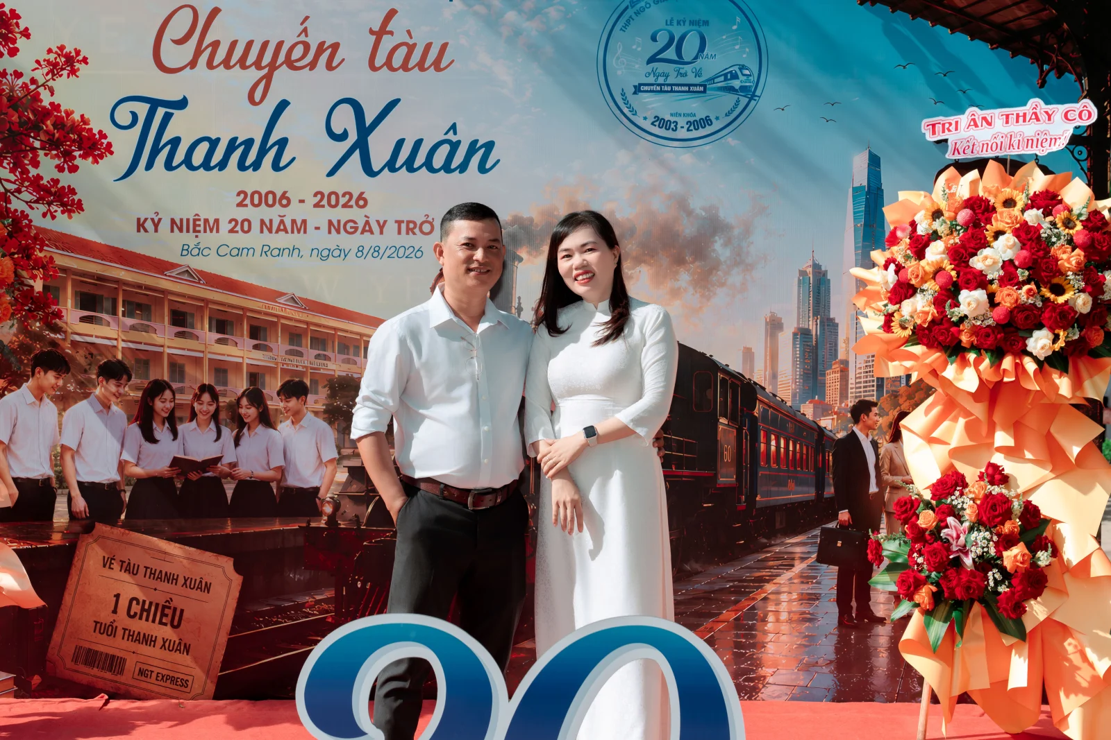 Ảnh lễ kỷ niệm 20 năm lớp 12C3, chụp ngày 08/08/2026