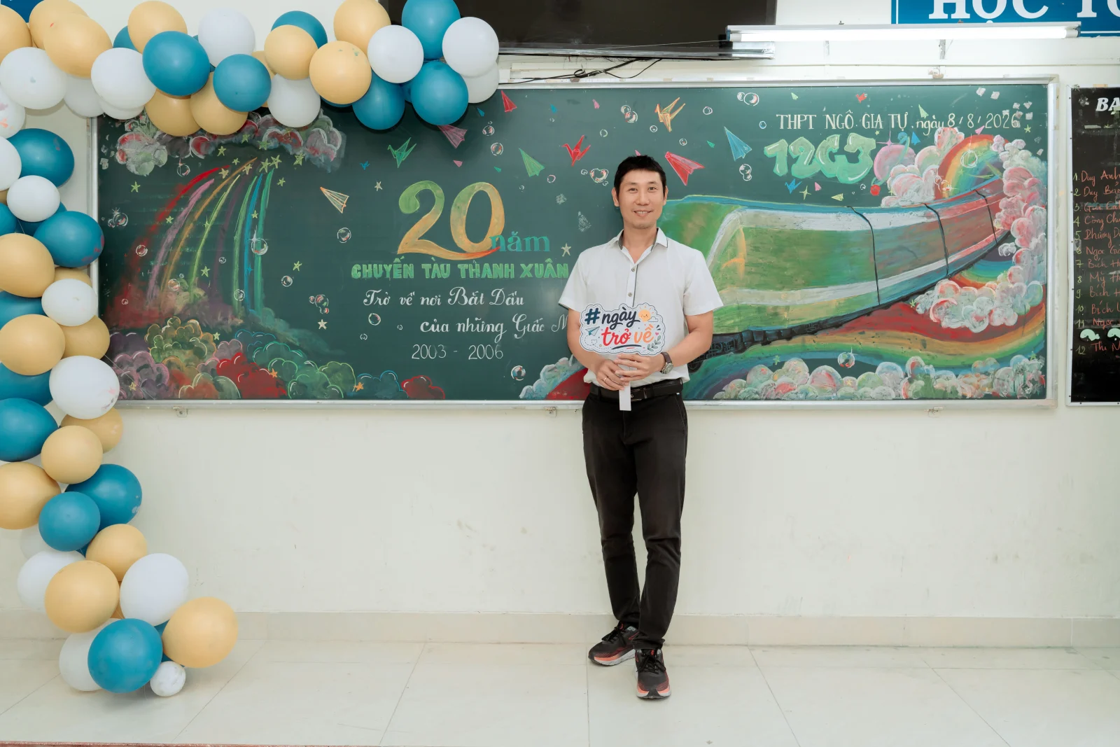 Ảnh lễ kỷ niệm 20 năm lớp 12C3, chụp ngày 08/08/2026