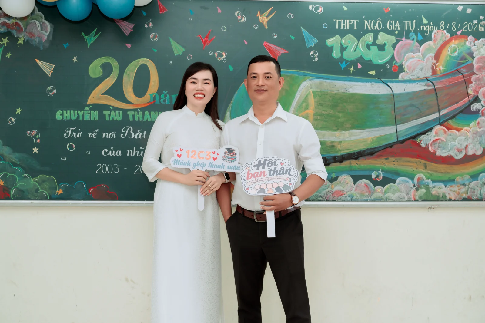 Ảnh lễ kỷ niệm 20 năm lớp 12C3, chụp ngày 08/08/2026
