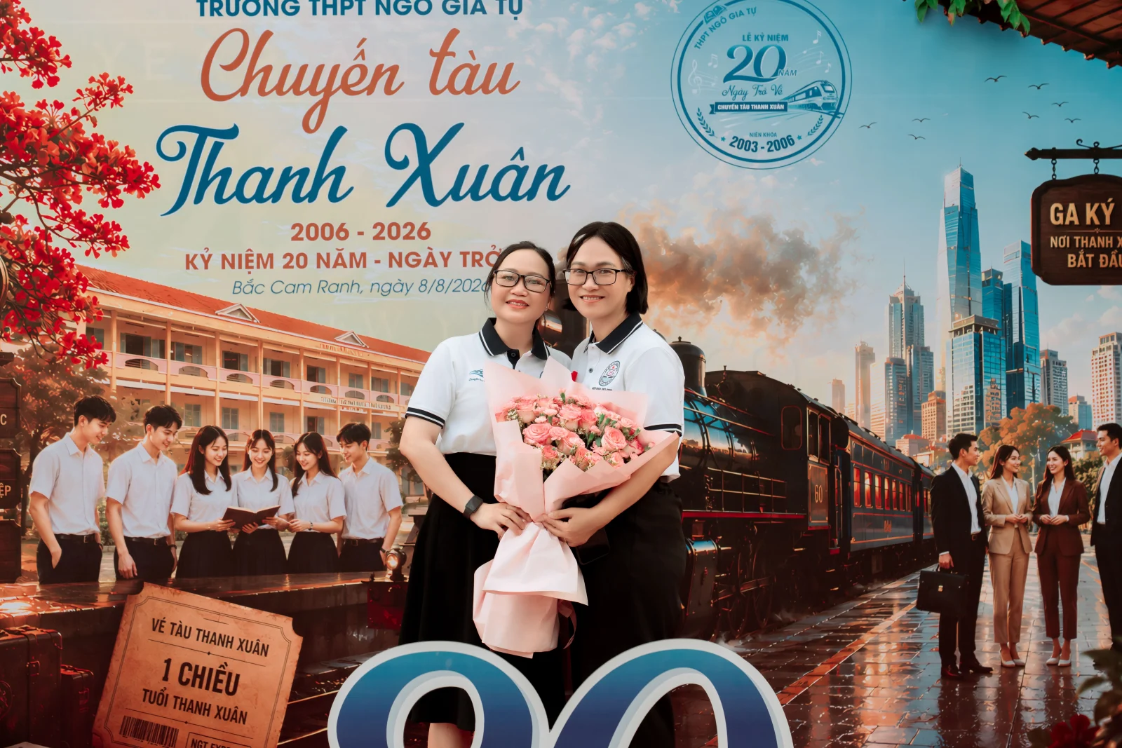 Ảnh lễ kỷ niệm 20 năm lớp 12C3, chụp ngày 08/08/2026