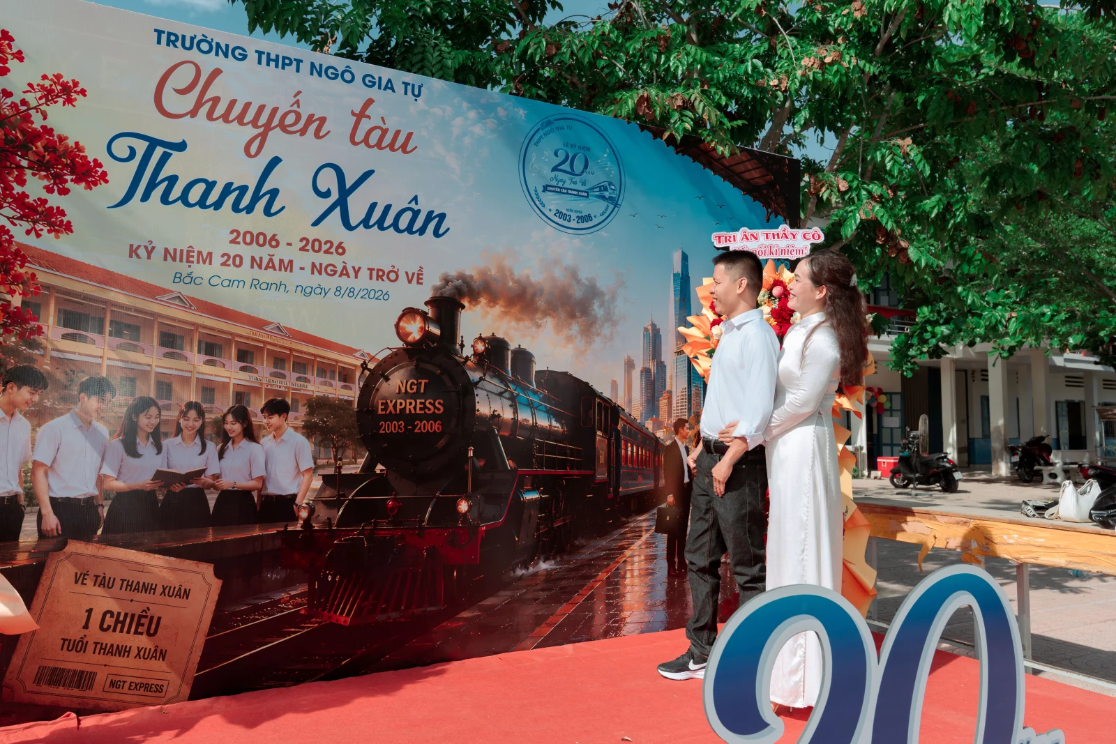 Ảnh lễ kỷ niệm 20 năm lớp 12C3, chụp ngày 08/08/2026