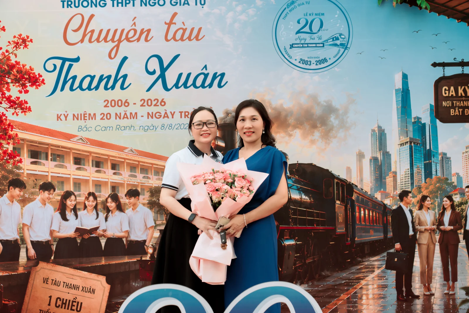 Ảnh lễ kỷ niệm 20 năm lớp 12C3, chụp ngày 08/08/2026