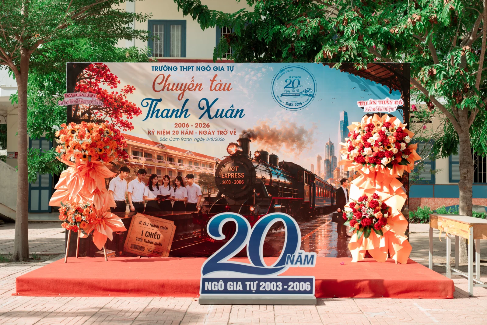 Ảnh lễ kỷ niệm 20 năm lớp 12C3, chụp ngày 08/08/2026