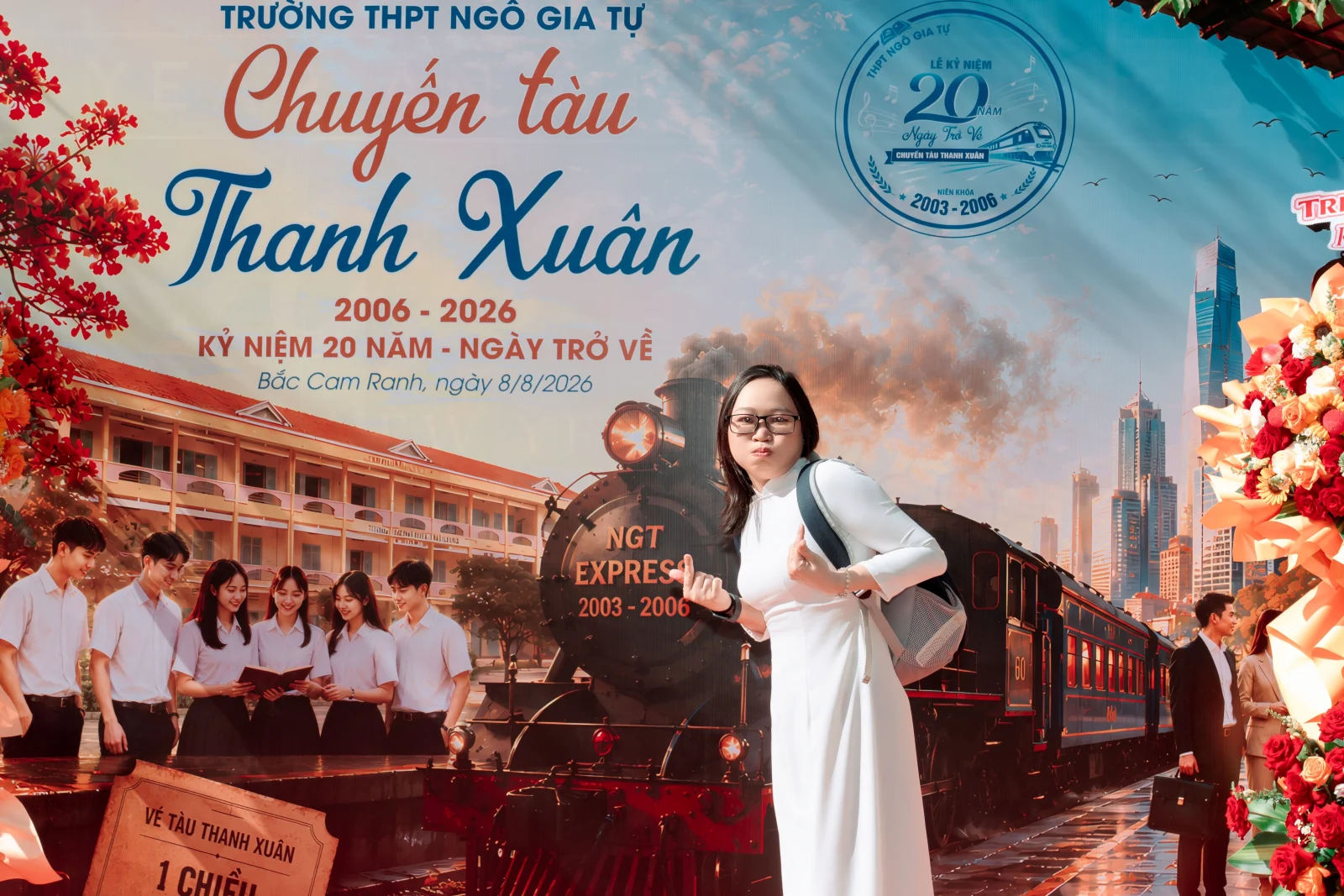 Ảnh lễ kỷ niệm 20 năm lớp 12C3, chụp ngày 08/08/2026