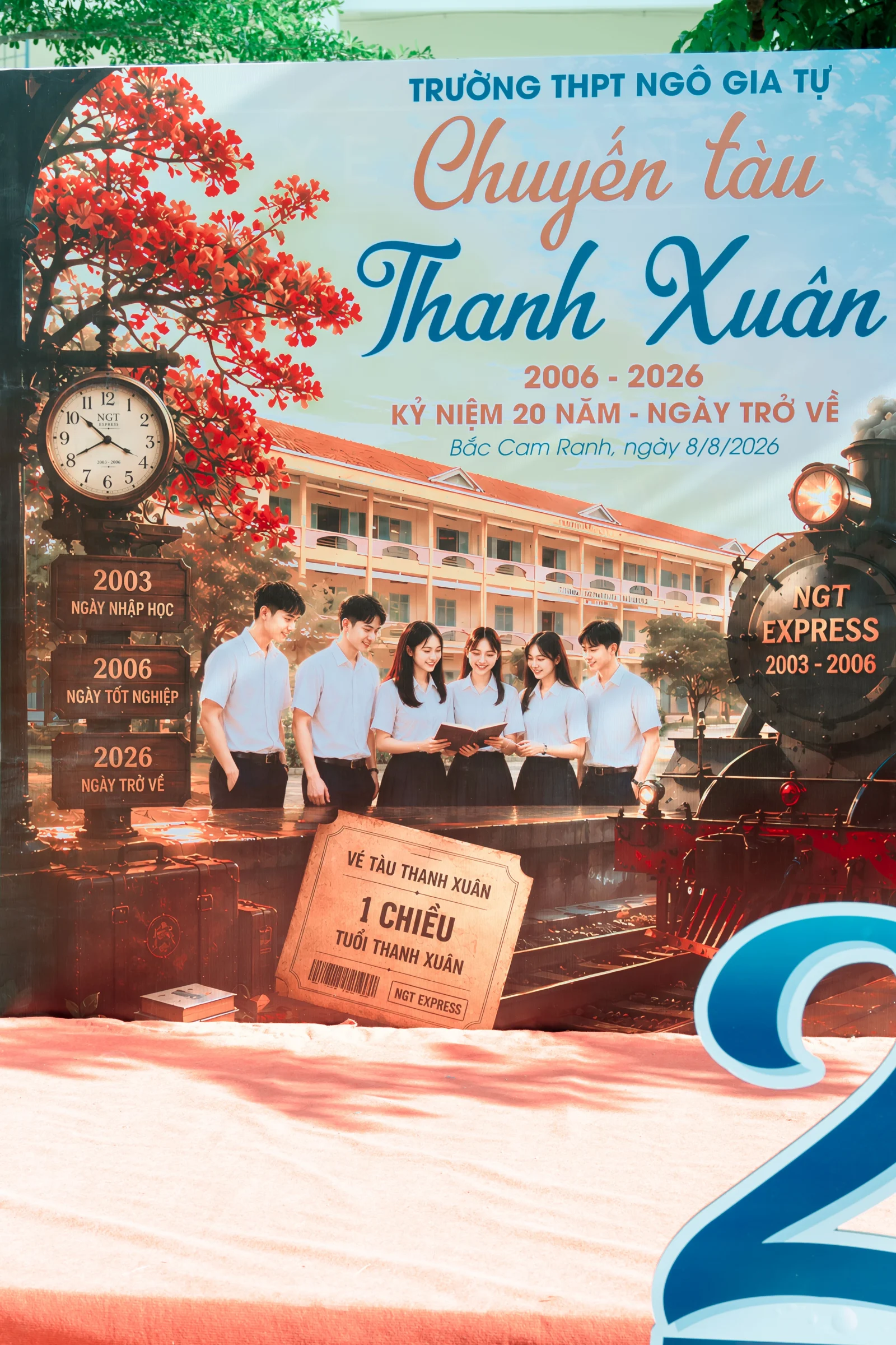 Ảnh lễ kỷ niệm 20 năm lớp 12C3, chụp ngày 08/08/2026