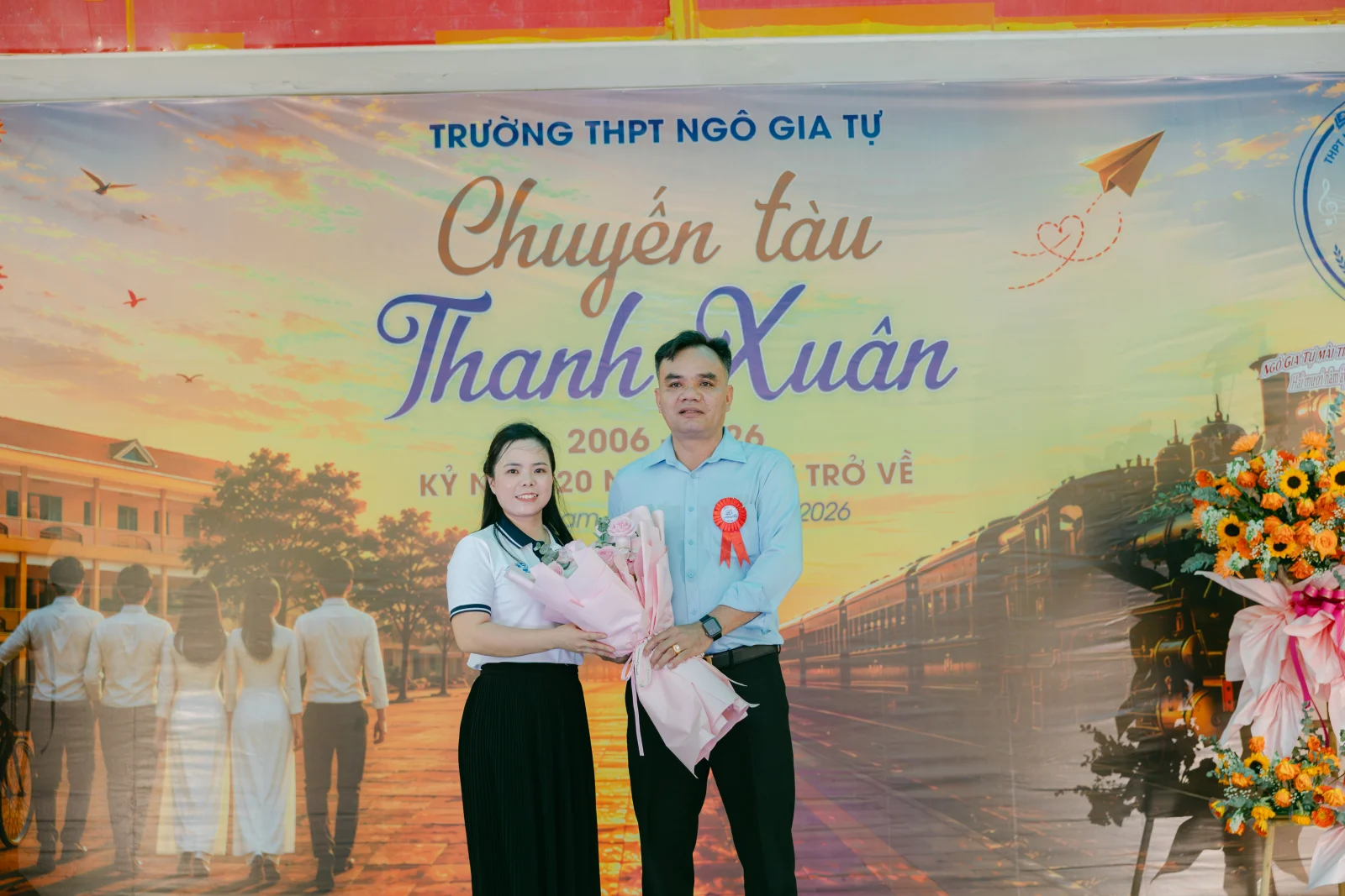 Ảnh lễ kỷ niệm 20 năm THPT Ngô Gia Tự, chụp ngày 08/08/2026