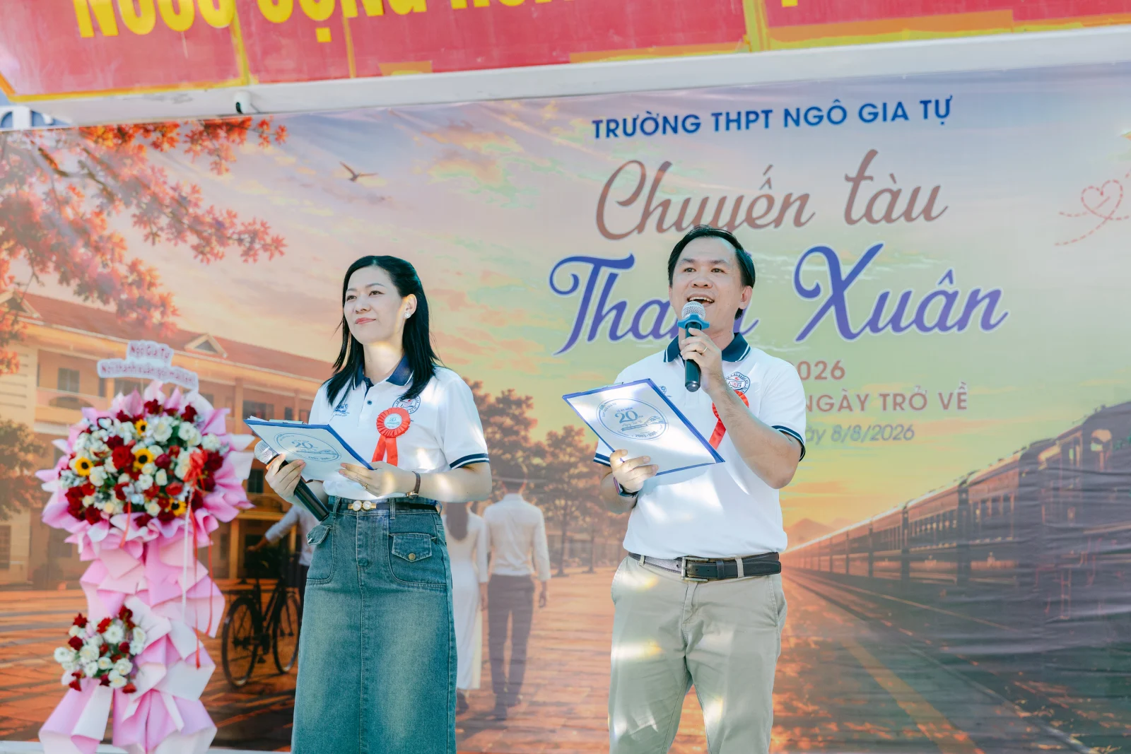 Ảnh lễ kỷ niệm 20 năm THPT Ngô Gia Tự, chụp ngày 08/08/2026
