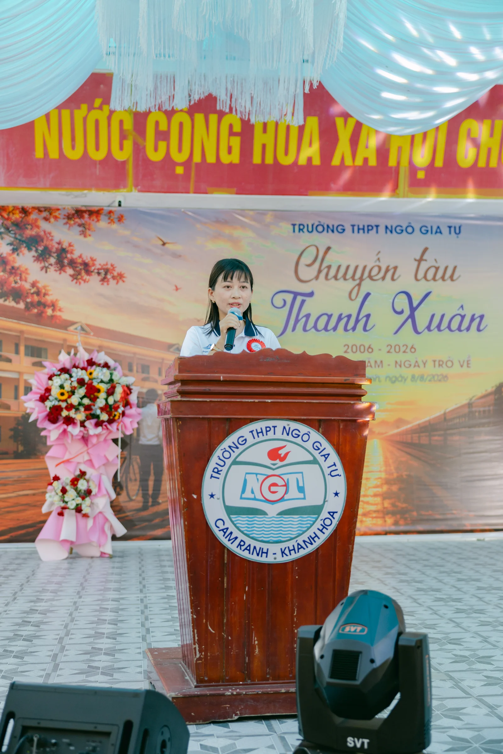 Ảnh lễ kỷ niệm 20 năm THPT Ngô Gia Tự, chụp ngày 08/08/2026