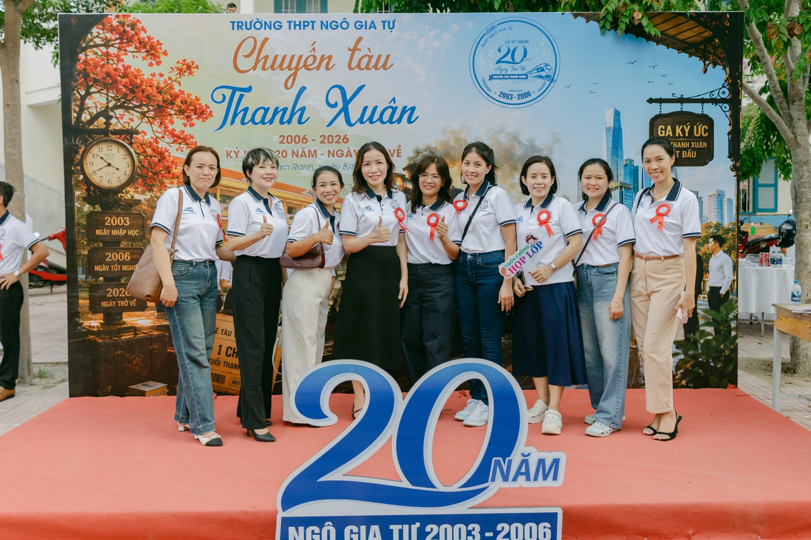 Ảnh lễ kỷ niệm 20 năm THPT Ngô Gia Tự, chụp ngày 08/08/2026