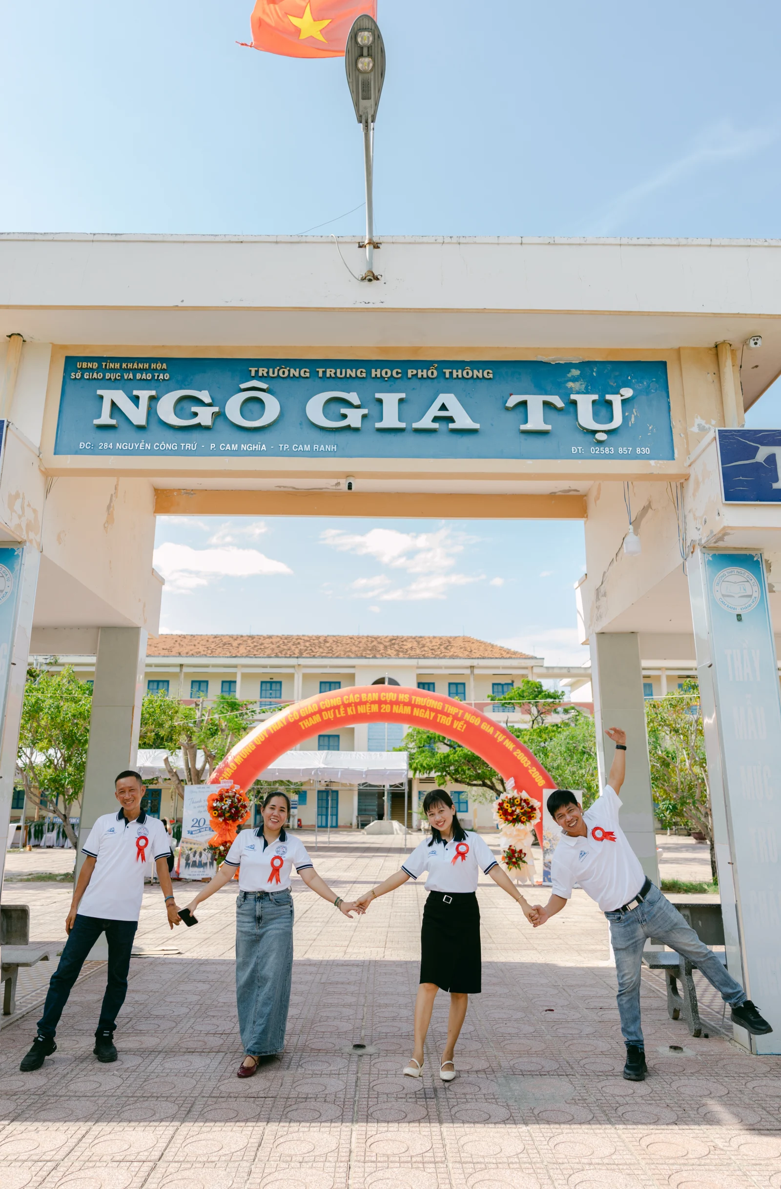 Ảnh lễ kỷ niệm 20 năm THPT Ngô Gia Tự, chụp ngày 08/08/2026