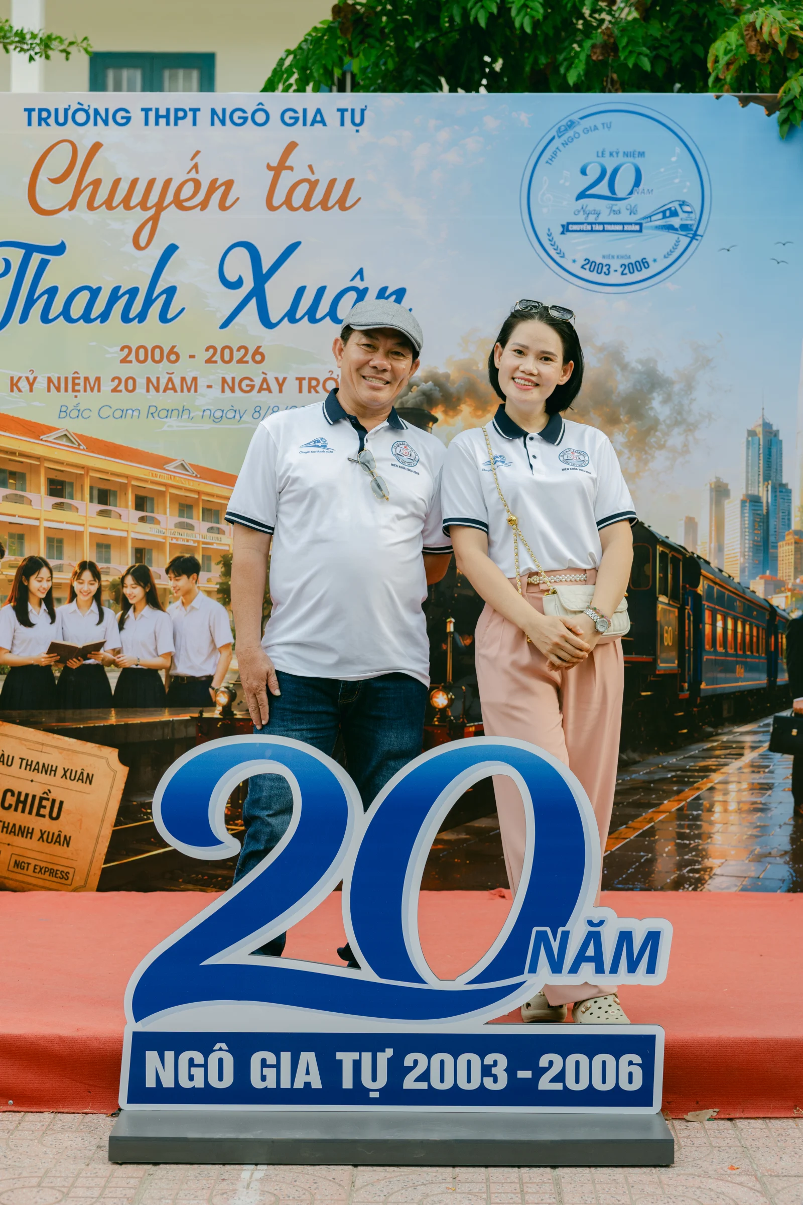 Ảnh lễ kỷ niệm 20 năm THPT Ngô Gia Tự, chụp ngày 08/08/2026
