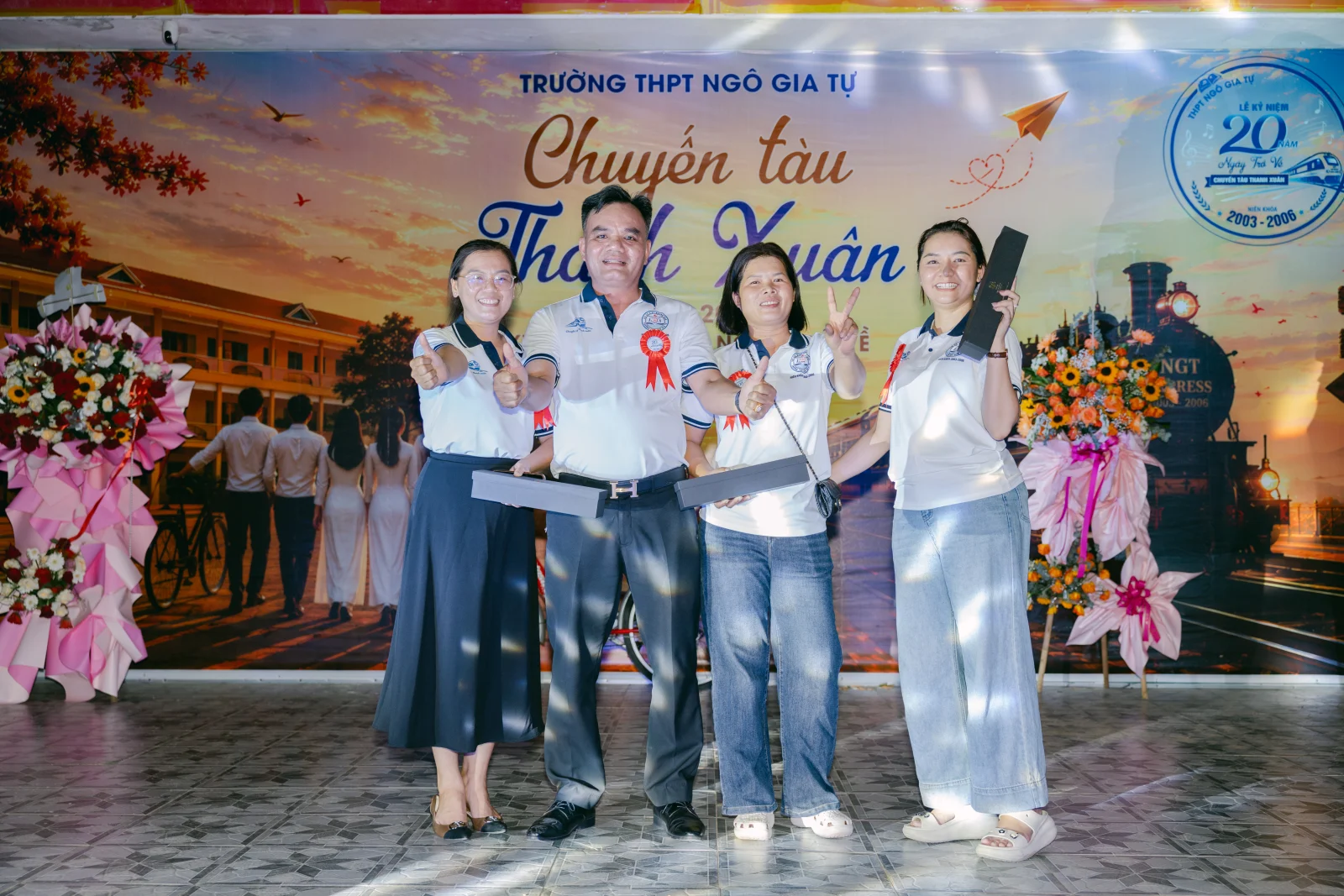 Ảnh lễ kỷ niệm 20 năm THPT Ngô Gia Tự, chụp ngày 08/08/2026