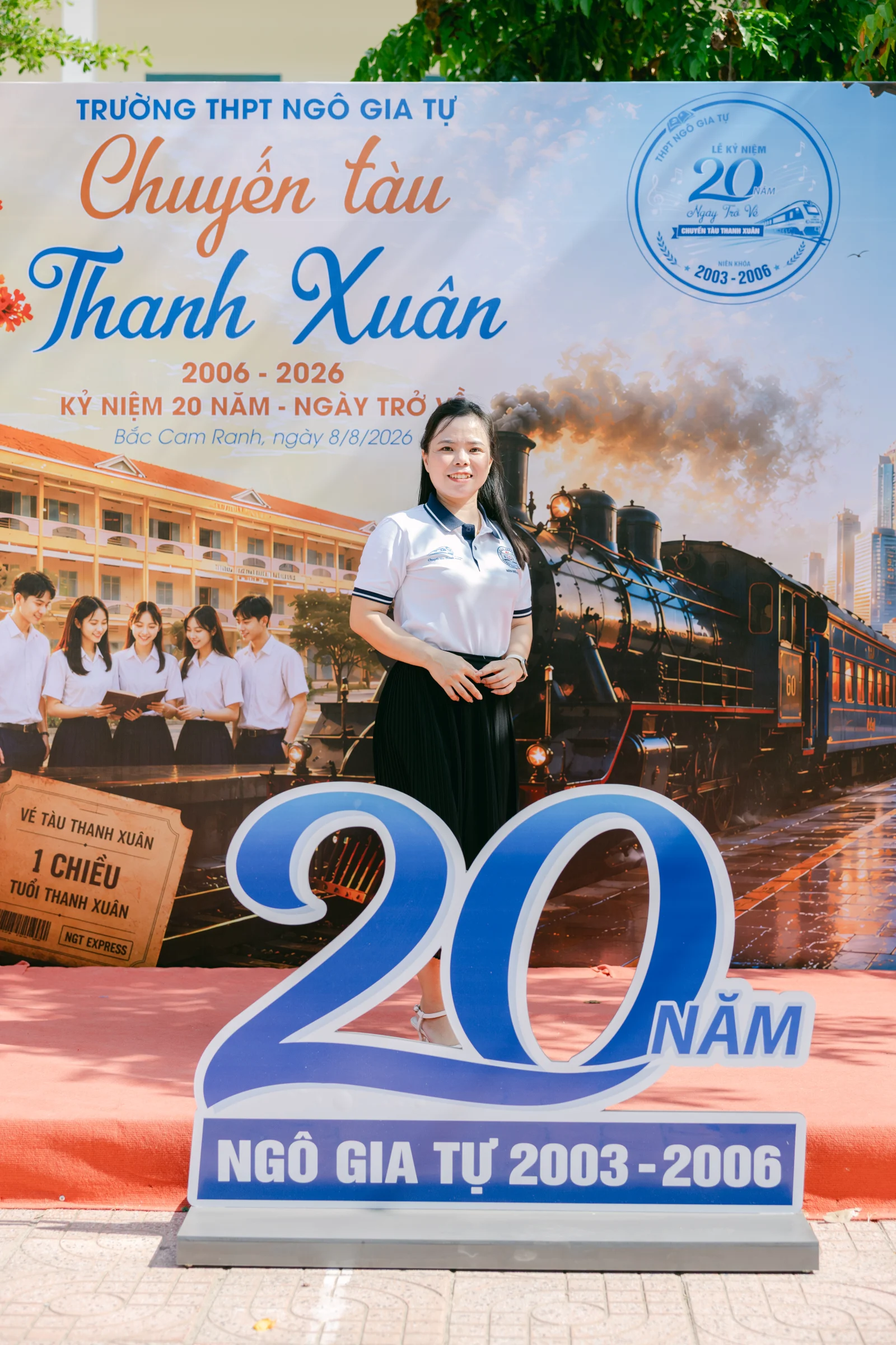 Ảnh lễ kỷ niệm 20 năm THPT Ngô Gia Tự, chụp ngày 08/08/2026