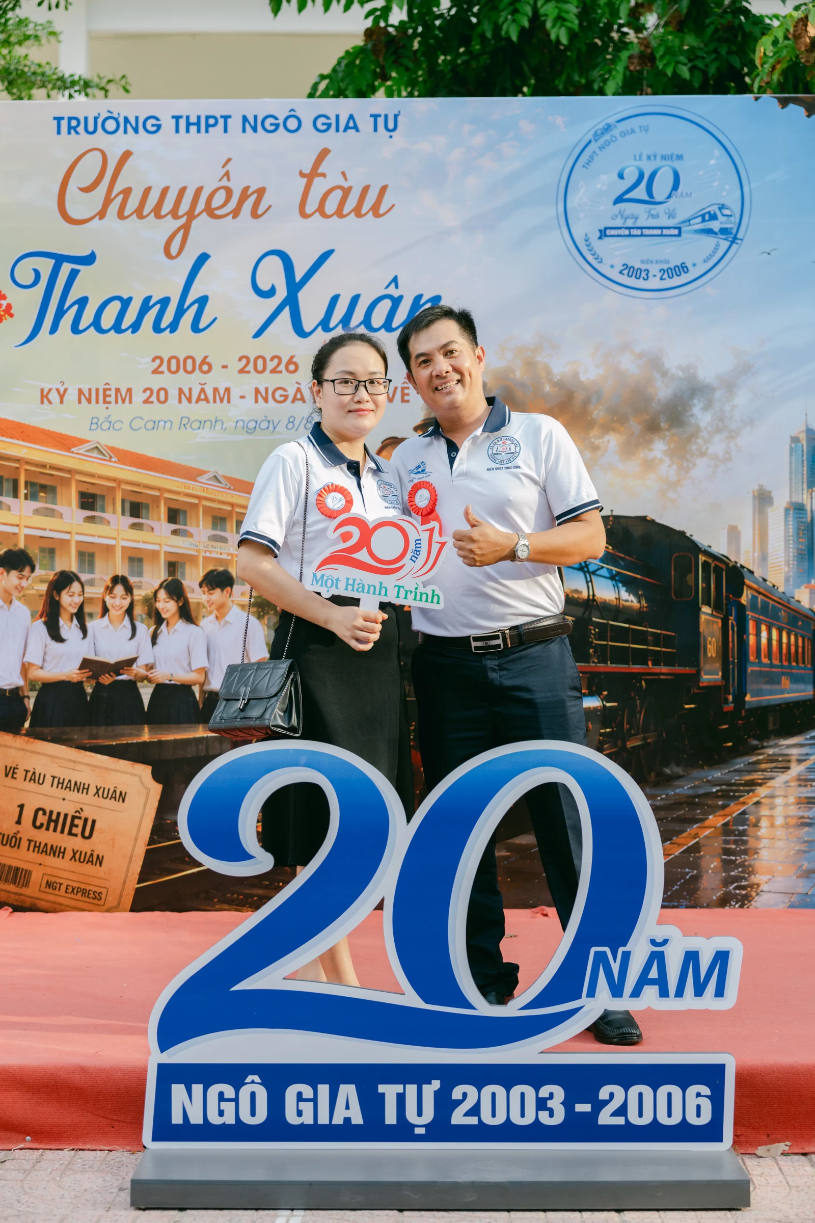 Ảnh lễ kỷ niệm 20 năm THPT Ngô Gia Tự, chụp ngày 08/08/2026