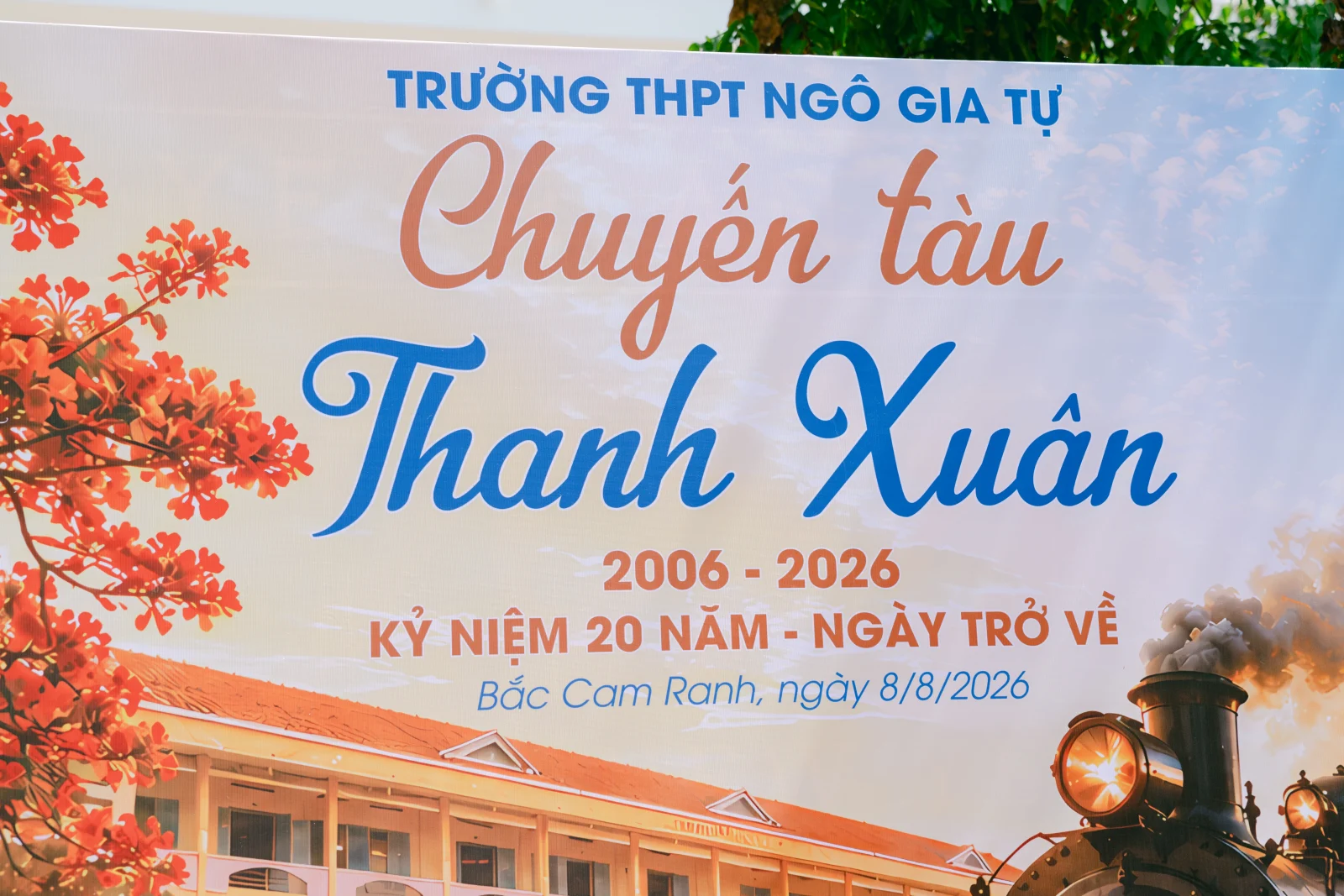 Ảnh lễ kỷ niệm 20 năm THPT Ngô Gia Tự, chụp ngày 08/08/2026