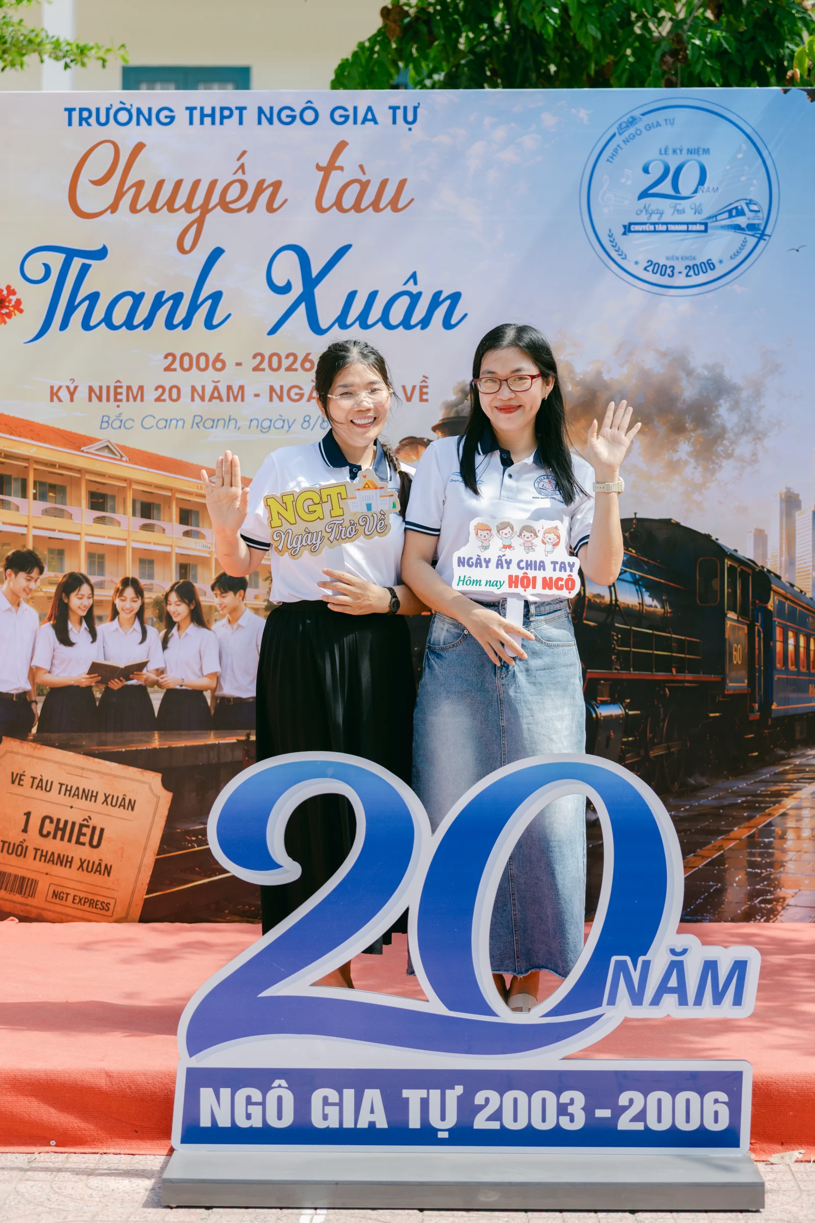 Ảnh lễ kỷ niệm 20 năm THPT Ngô Gia Tự, chụp ngày 08/08/2026