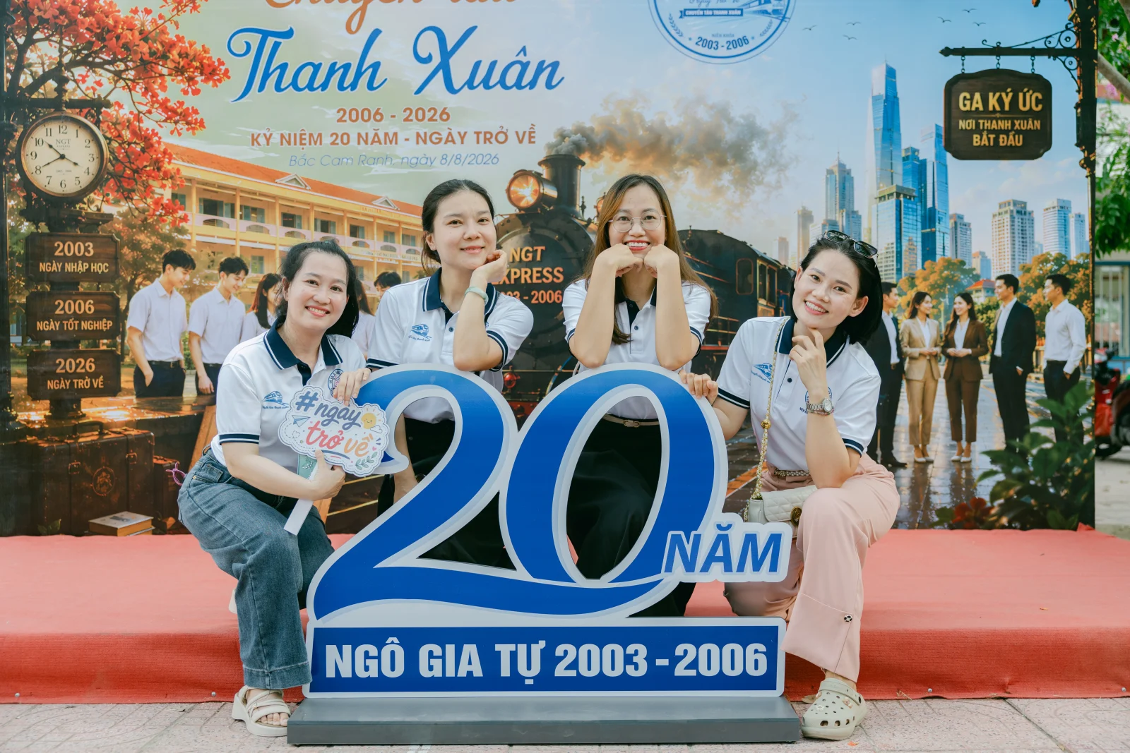 Ảnh lễ kỷ niệm 20 năm THPT Ngô Gia Tự, chụp ngày 08/08/2026