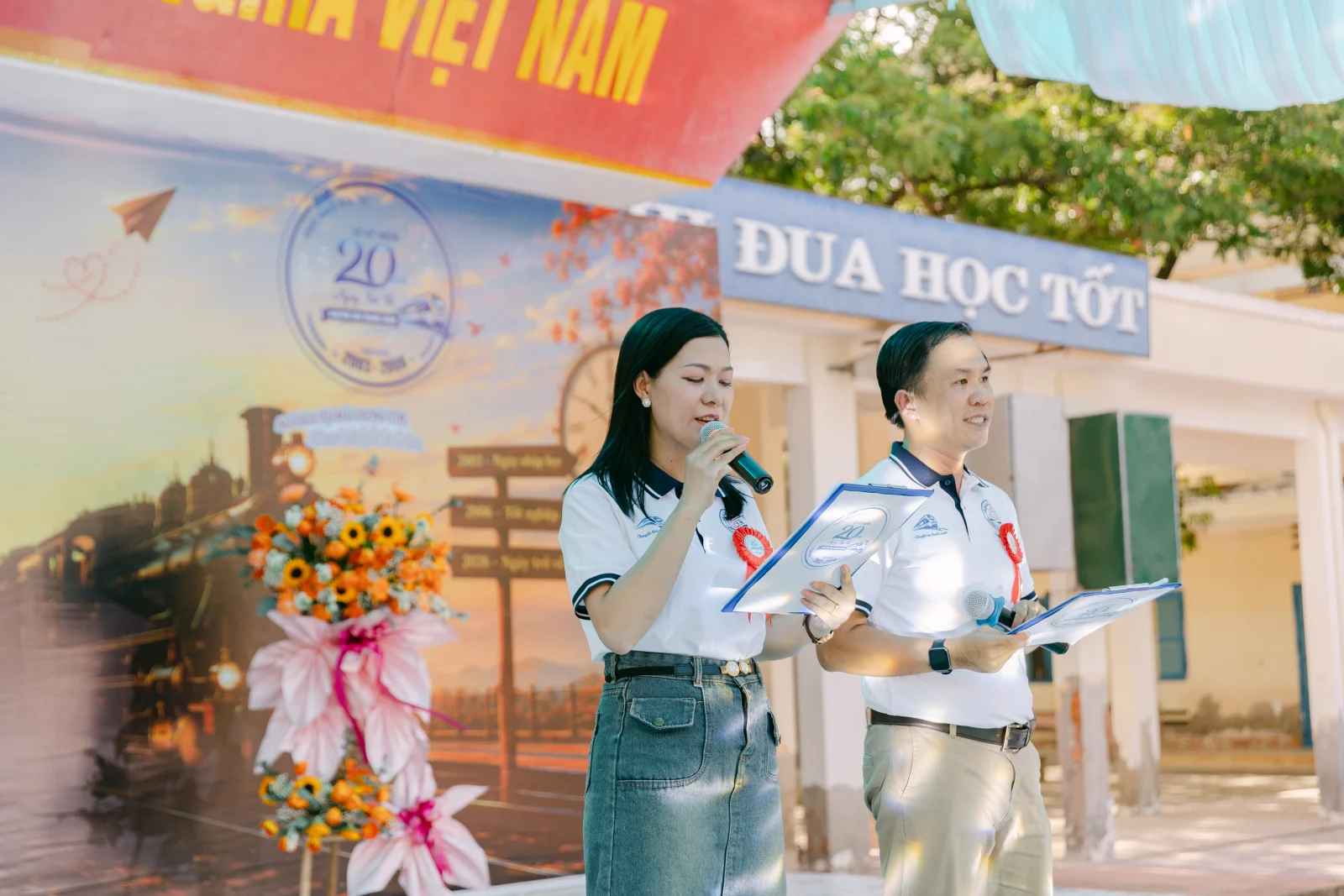 Ảnh lễ kỷ niệm 20 năm THPT Ngô Gia Tự, chụp ngày 08/08/2026