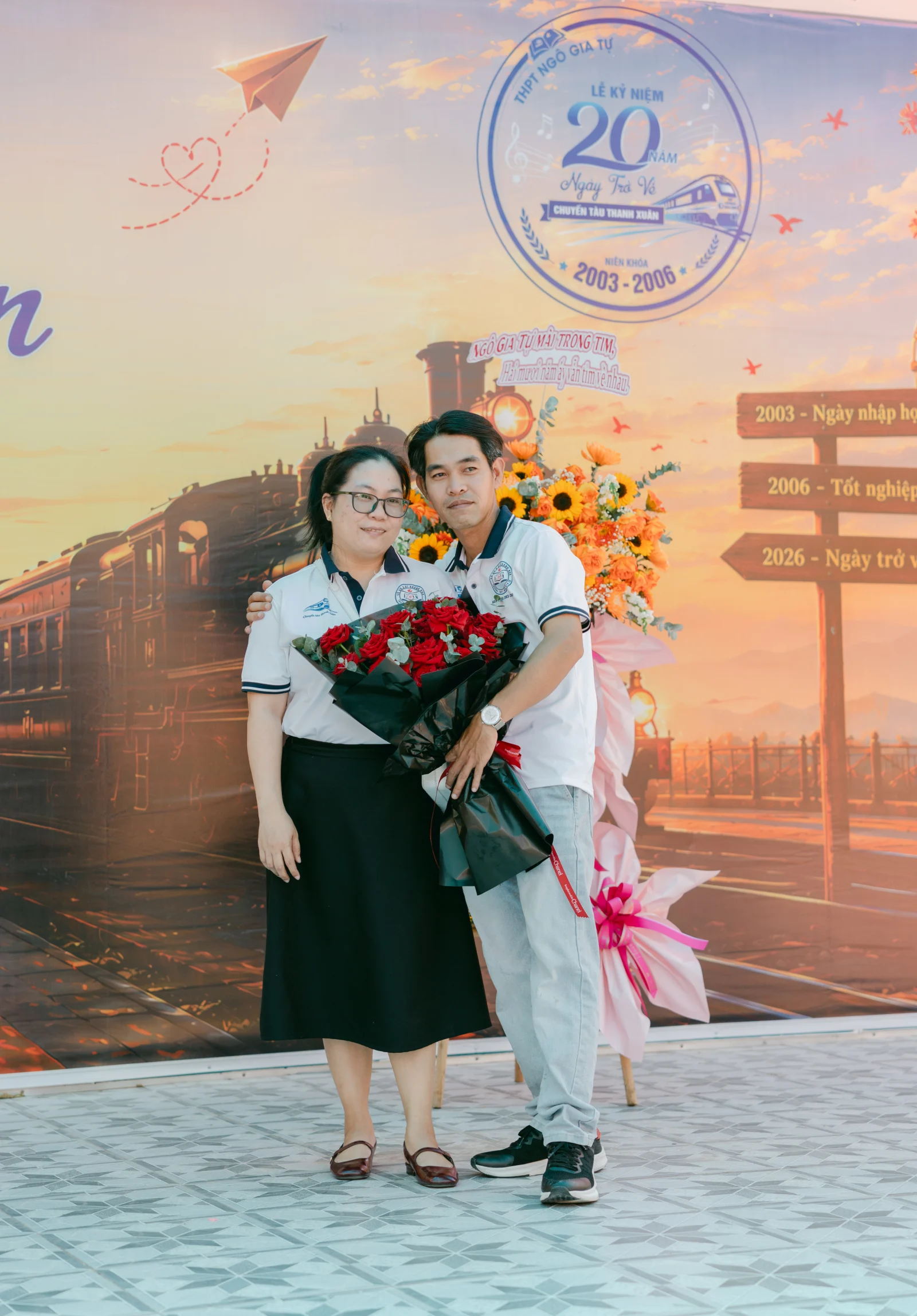 Ảnh lễ kỷ niệm 20 năm THPT Ngô Gia Tự, chụp ngày 08/08/2026