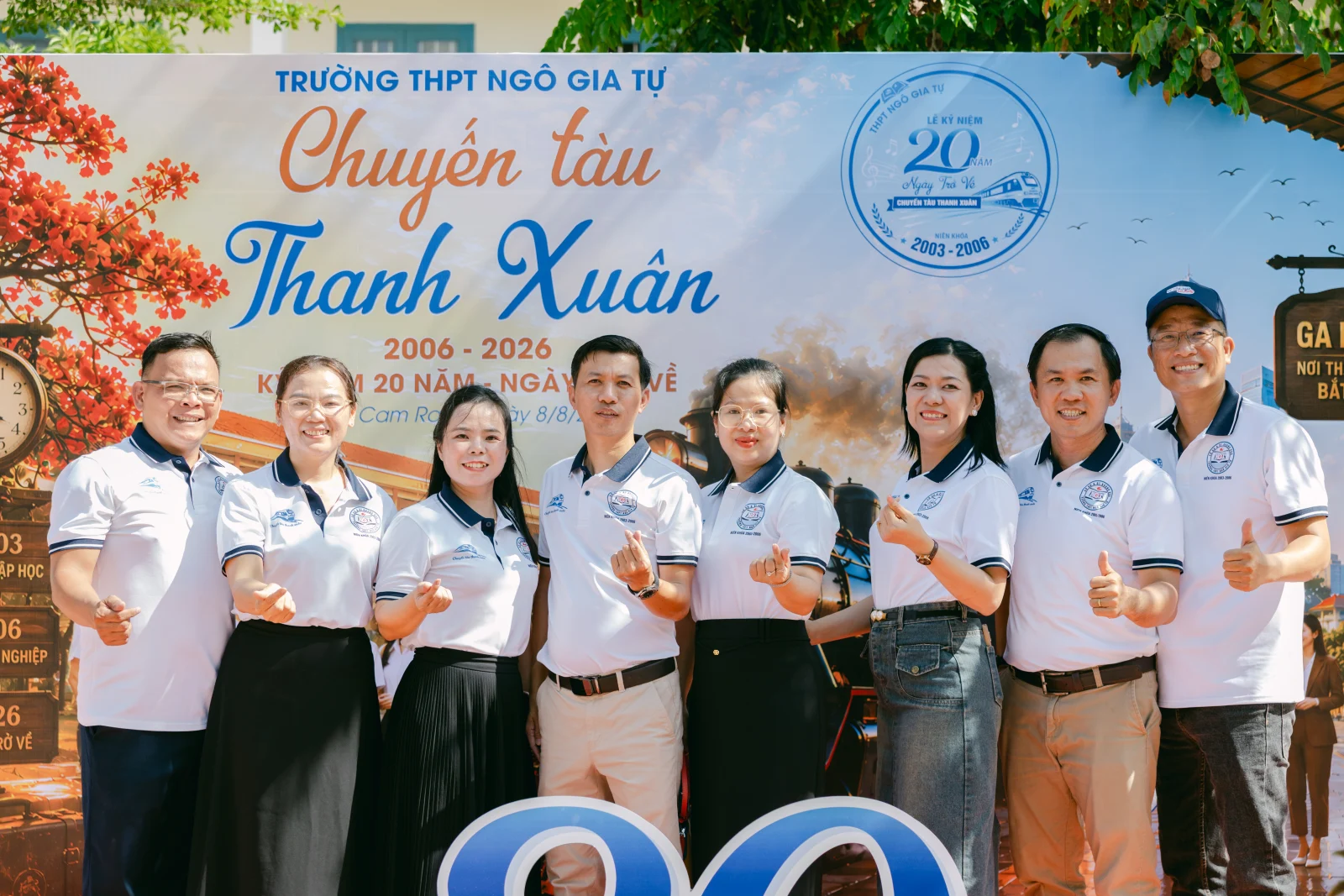 Ảnh lễ kỷ niệm 20 năm THPT Ngô Gia Tự, chụp ngày 08/08/2026