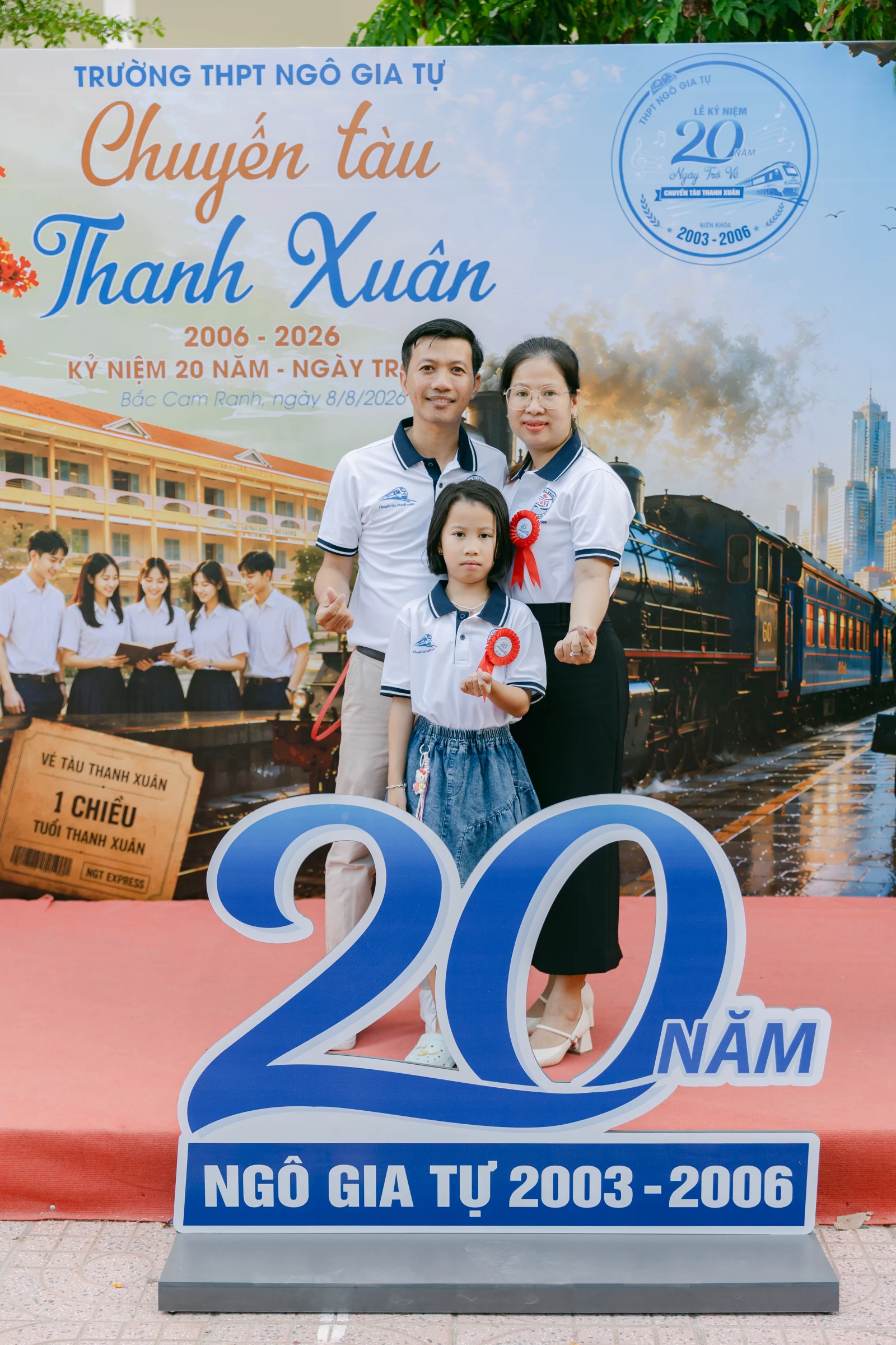 Ảnh lễ kỷ niệm 20 năm THPT Ngô Gia Tự, chụp ngày 08/08/2026