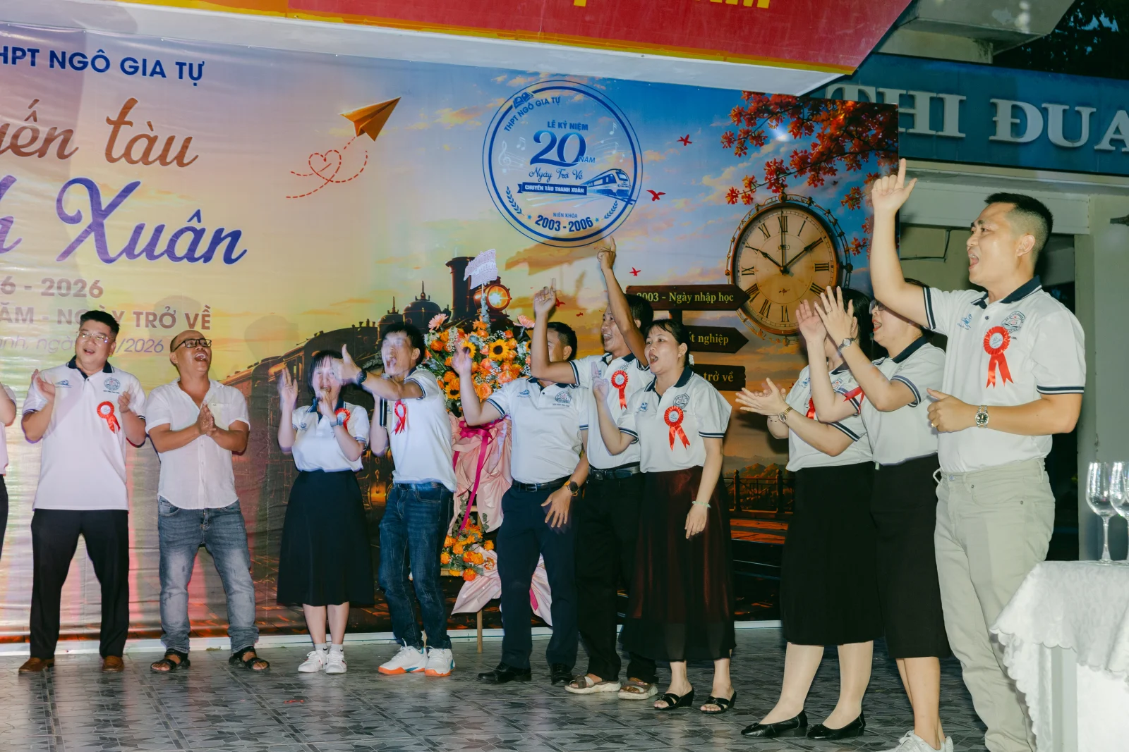 Ảnh lễ kỷ niệm 20 năm THPT Ngô Gia Tự, chụp ngày 08/08/2026