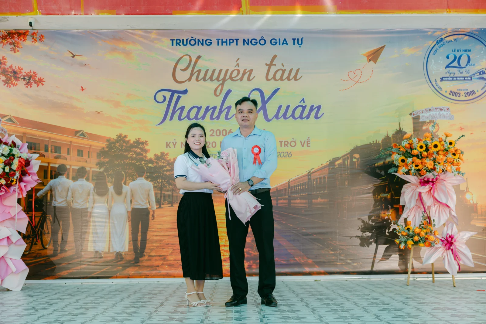Ảnh lễ kỷ niệm 20 năm THPT Ngô Gia Tự, chụp ngày 08/08/2026