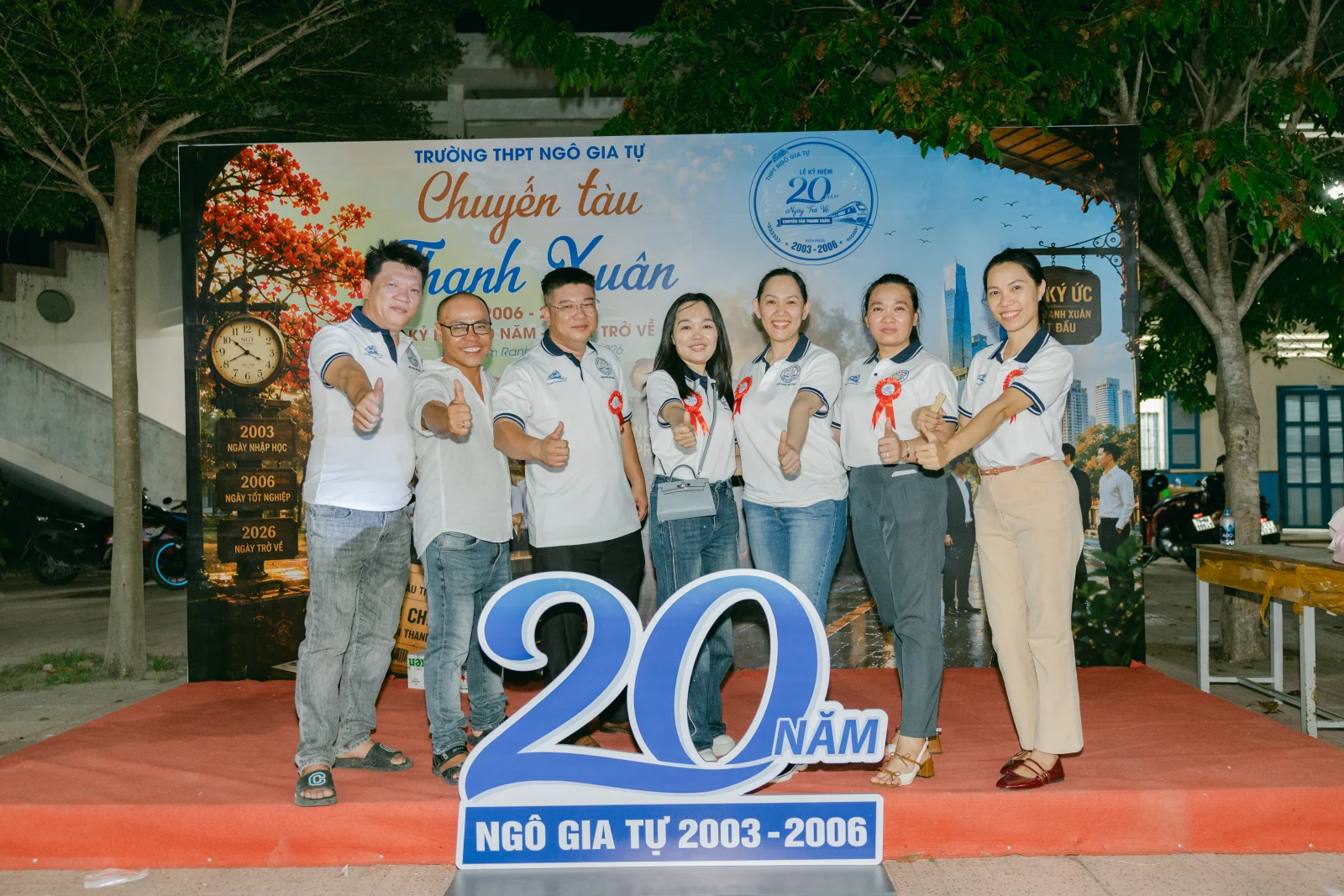 Ảnh lễ kỷ niệm 20 năm THPT Ngô Gia Tự, chụp ngày 08/08/2026