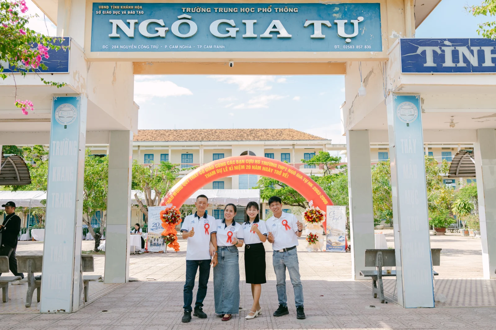 Ảnh lễ kỷ niệm 20 năm THPT Ngô Gia Tự, chụp ngày 08/08/2026