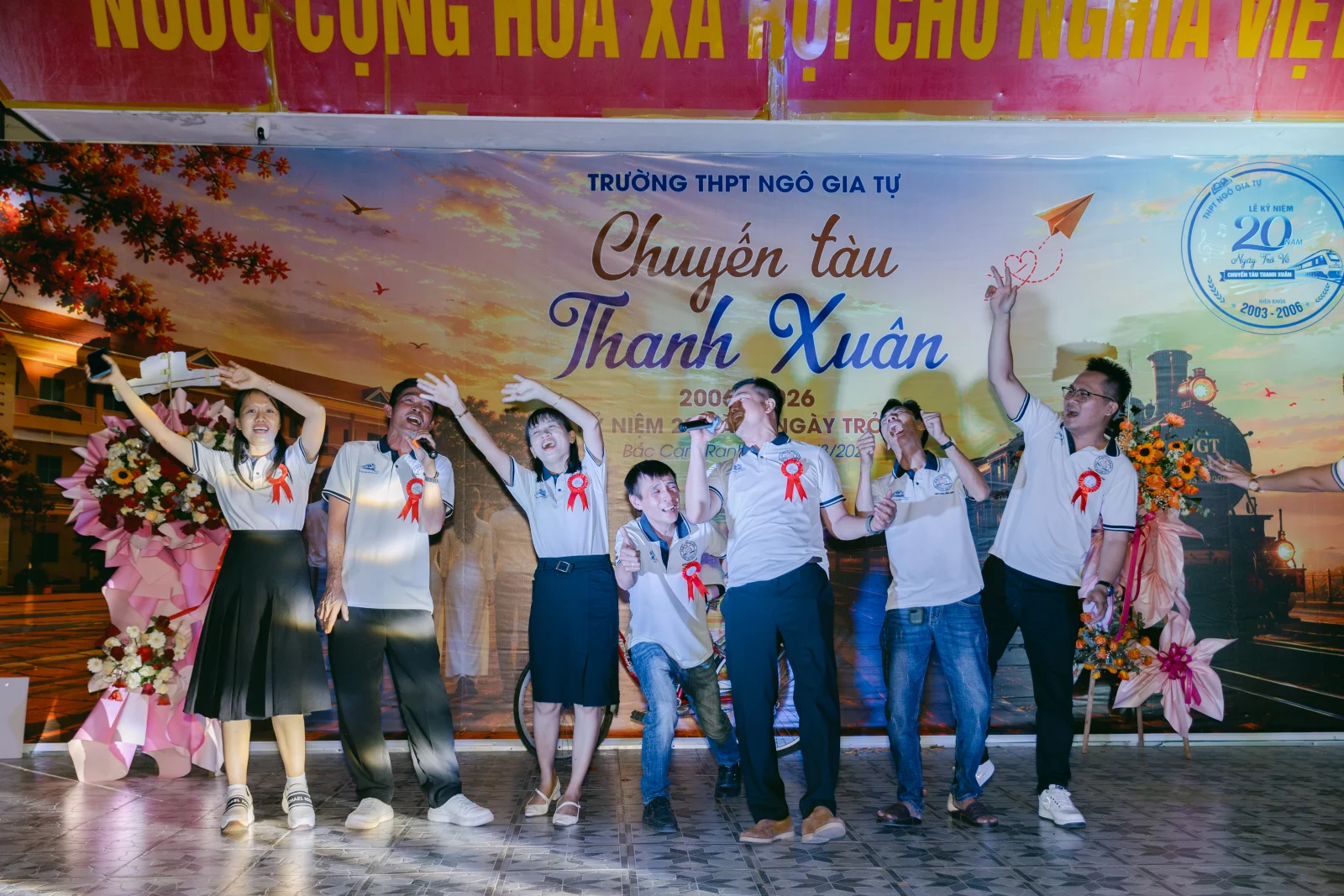 Ảnh lễ kỷ niệm 20 năm THPT Ngô Gia Tự, chụp ngày 08/08/2026