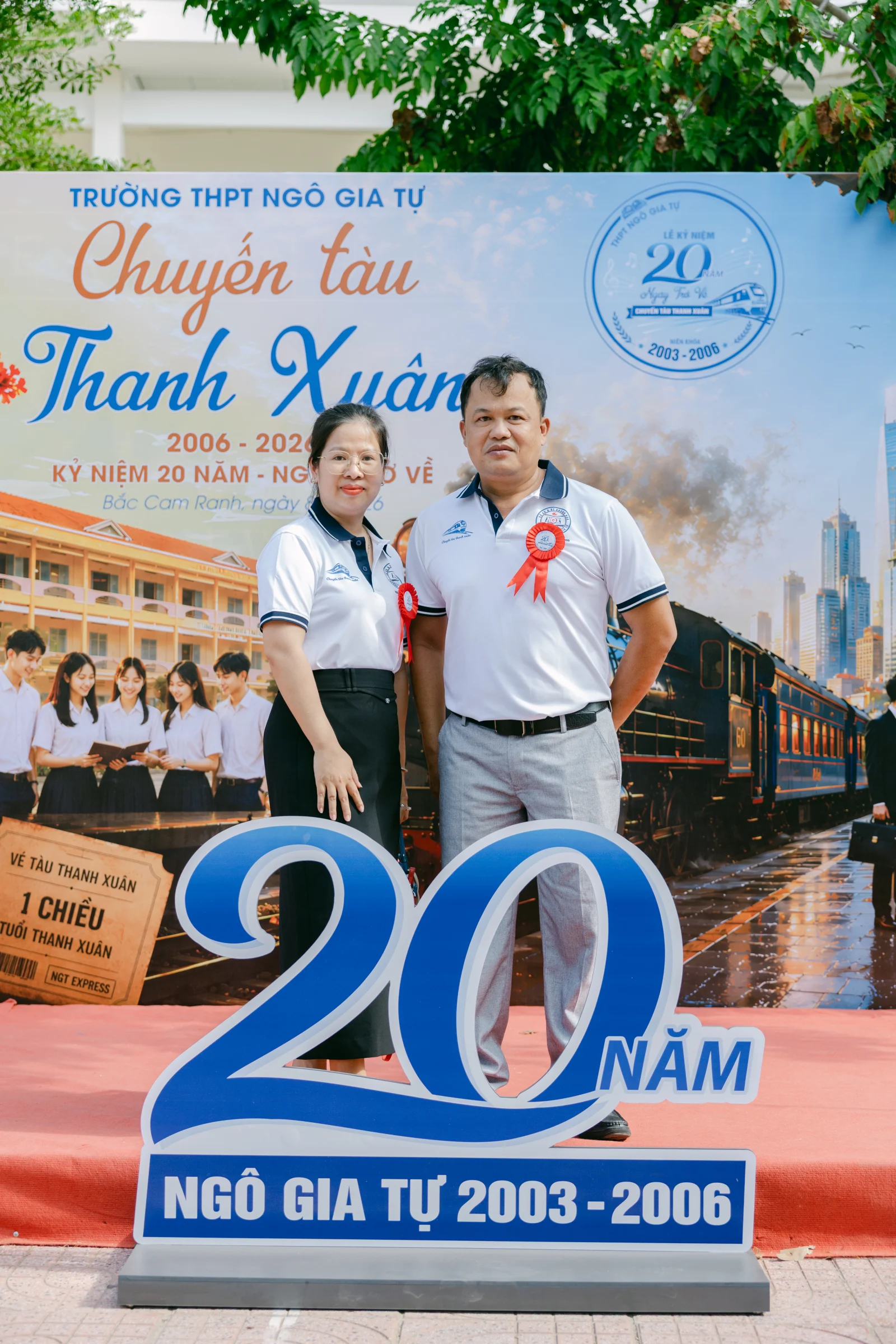 Ảnh lễ kỷ niệm 20 năm THPT Ngô Gia Tự, chụp ngày 08/08/2026