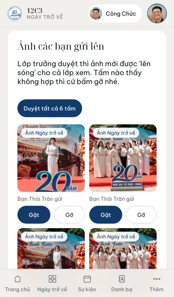 Khối ảnh các bạn gửi lên