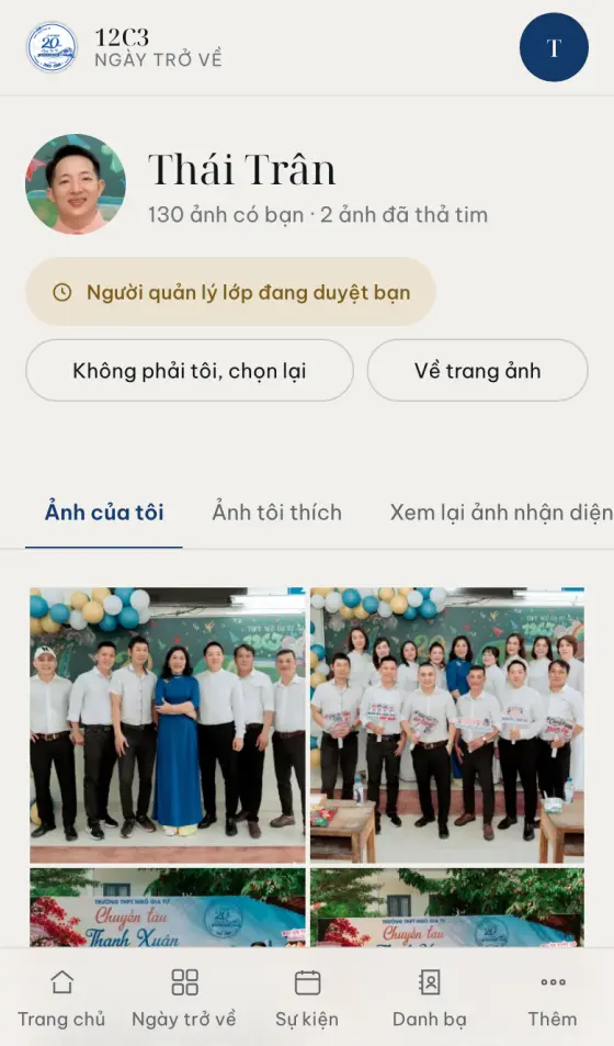 Nhãn đang chờ người quản lý lớp duyệt